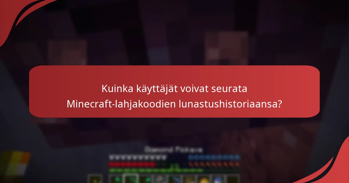 Mitkä ovat prosessit useiden Minecraft-lahjakoodien lunastamiseksi?
