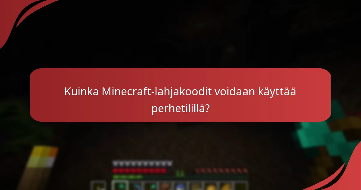 Kuinka käyttäjät voivat seurata Minecraft-lahjakoodien lunastushistoriaansa?