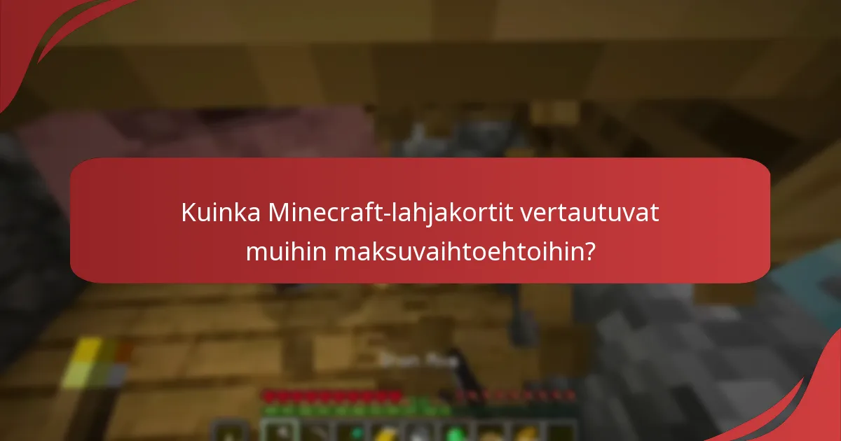 Mitkä ovat lahjakoodirajoitukset Minecraft-lahjakorteissa?