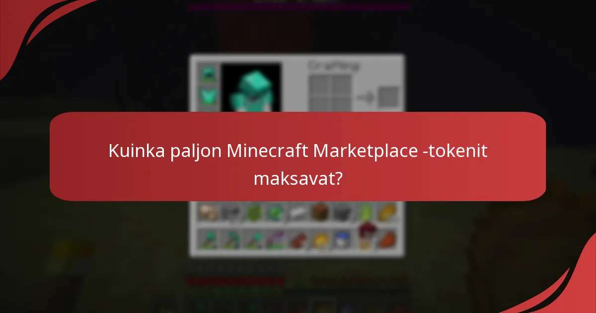 Missä voin vaihtaa muita valuuttoja Minecraft-tokeneiksi?
