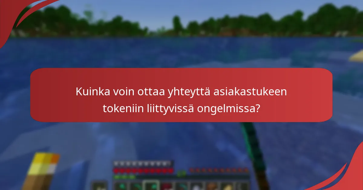 Mitkä ovat Minecraft Marketplace -tokenien vanhenemispolitiikat?