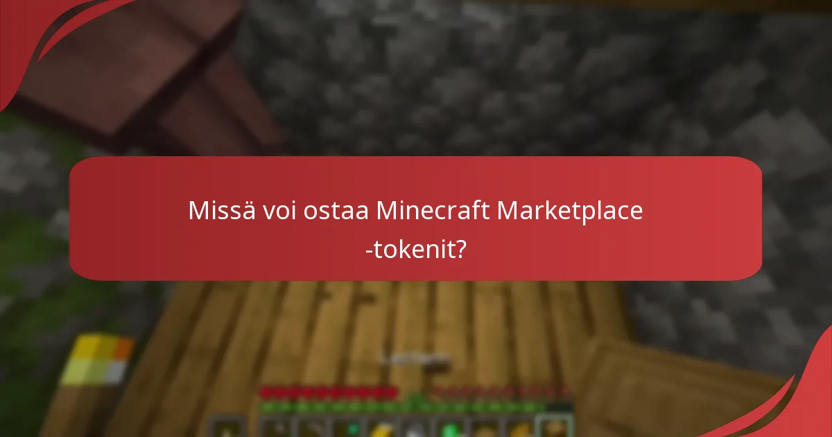 Kuinka Marketplace-tokenit toimivat Bedrock-versiossa?