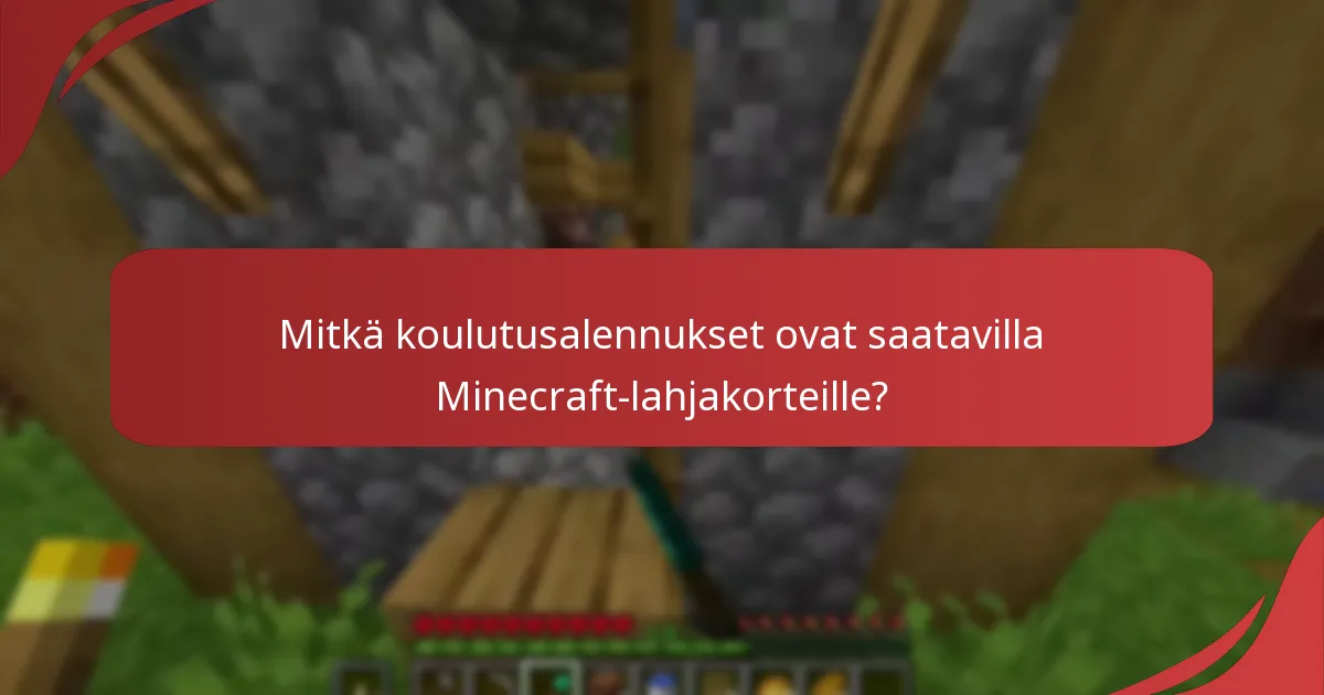 Kuinka Minecraft-lahjakorttien lunastusprosessi toimii?