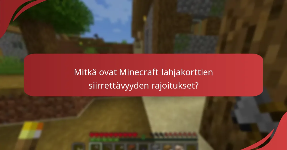 Kuinka Minecraft-lahjakortit vertautuvat muihin pelilahjakortteihin?
