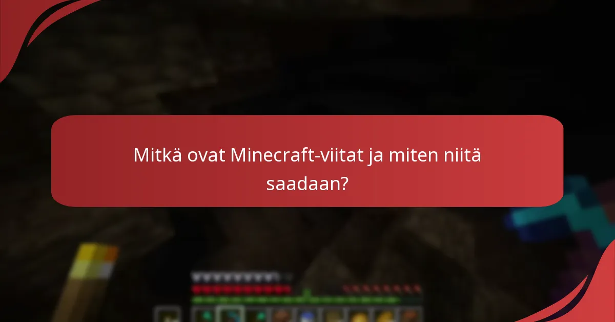 Kuinka Minecraft-viitat vertautuvat muihin pelin sisäisiin esineisiin?